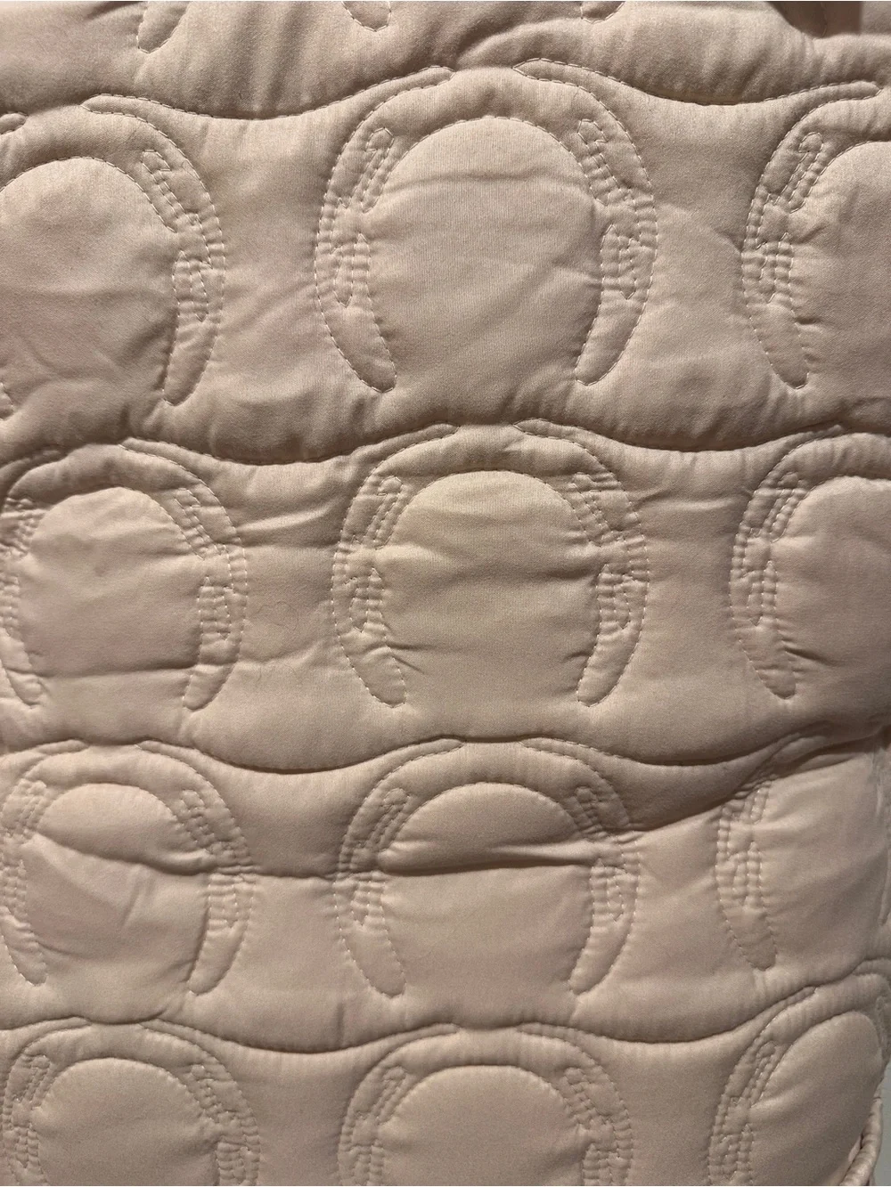 Wrangler Beige King Novelty Stitch Quilt Set